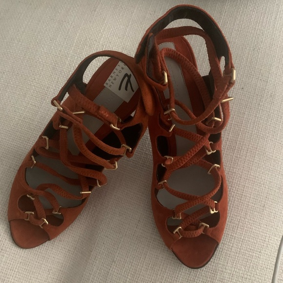 NARCISO RODRIGUEZ Suede Caged Lace Sandals - Size 37 - NWT + Rare! - Picture 6 of 10